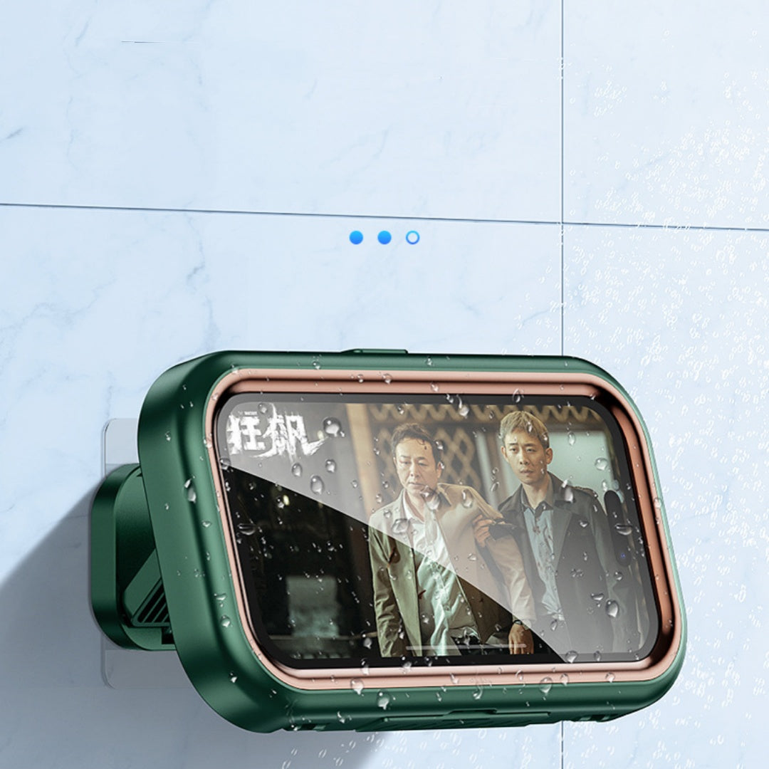 Salle de bain imperméable sans punch mural écran tactile anti-fog Cantilever Téléphone mobile