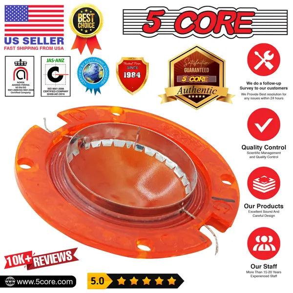 5 Core Voice Coil Diaphragme ? Phénolique 2" Voice Coils ? Pour le pilote du cor à compression - DP 2