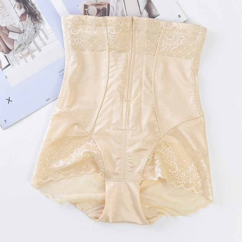 Pantalon de beauté Haute taille Zipper Pantalon abdominale Postpartum Shaping Hip-lifting Thin Belly P