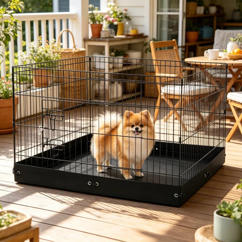 Maison de chien avec espace-sauvetage pour l'extérieur