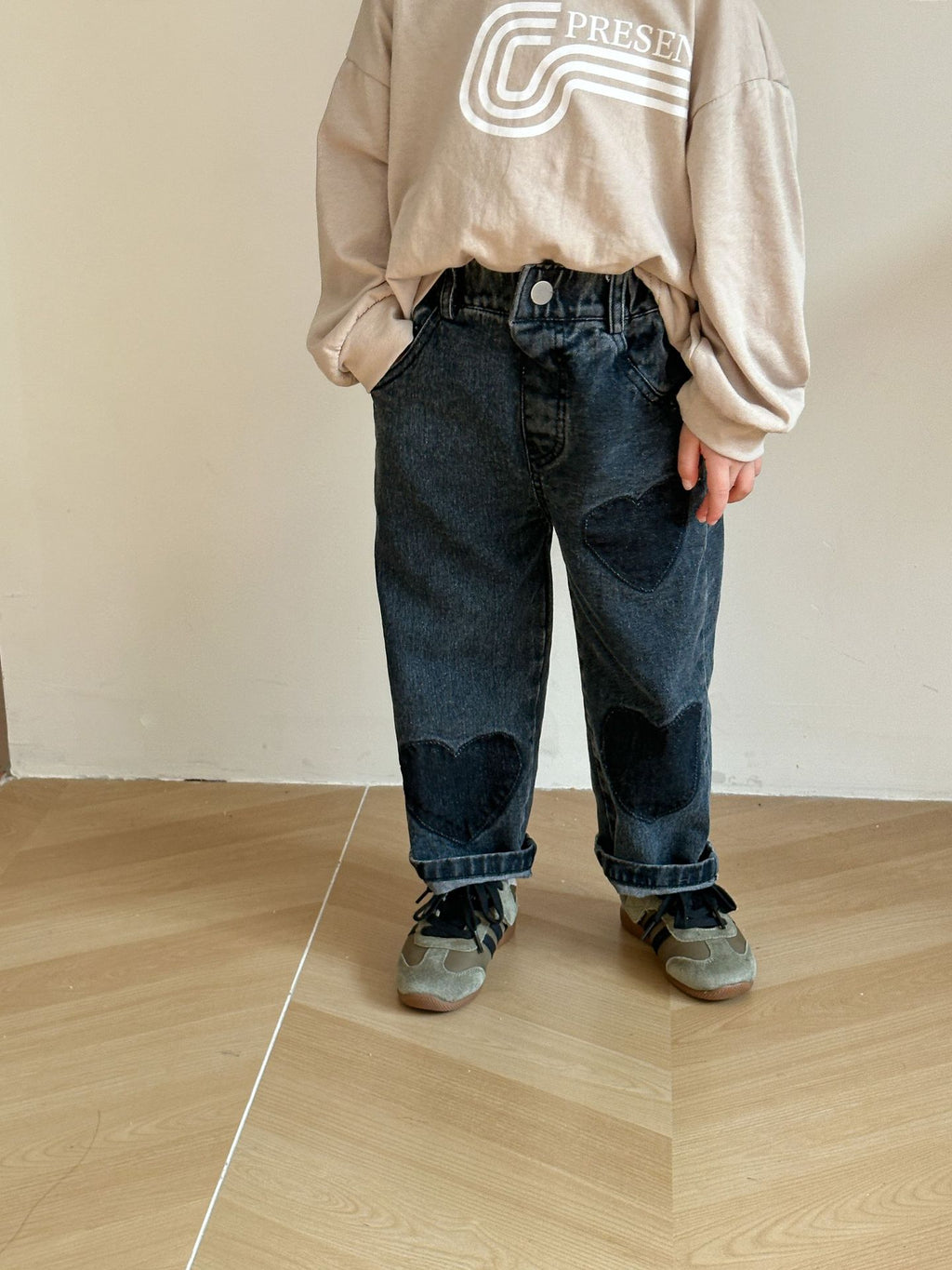 Enfants Jeans doux Pantalon droit Casual