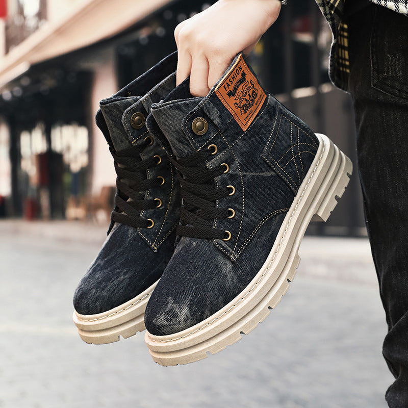 Bottes hautes pour hommes de style britannique