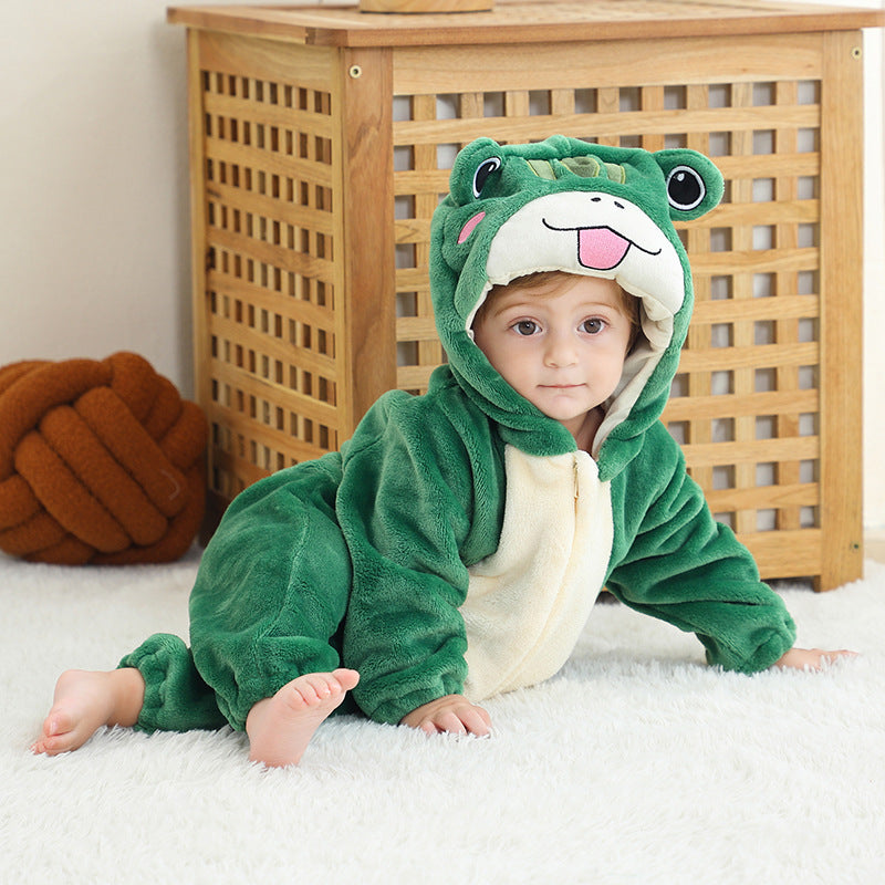 Flannel animal onesie pour les enfants