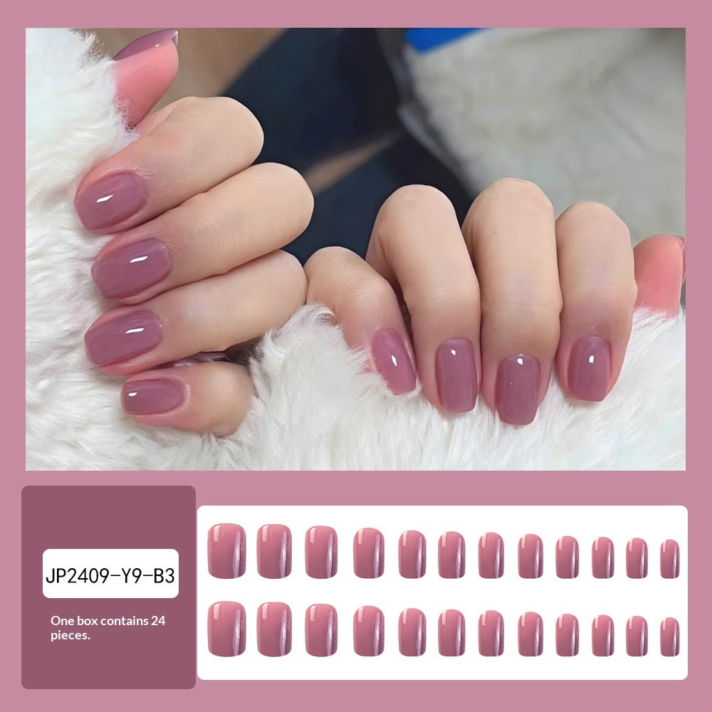 Stickers 24 Petit Nail carré En violet