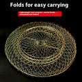 Fil en acier Fish Protection pliant panier Net Pocket Put Metal Inox Cage tissé