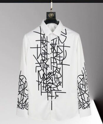 Chemise à manches longues pour hommes hawaïens