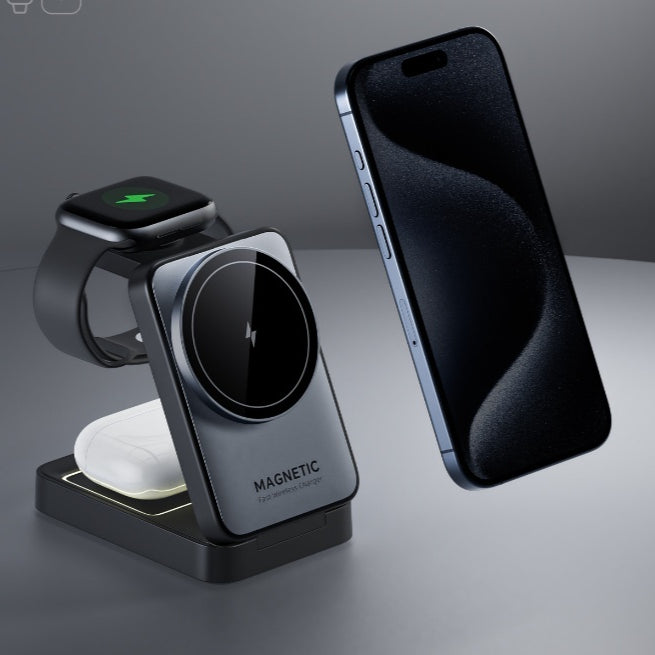 Chargeur de téléphone sans fil magnétique multifonction rapide
