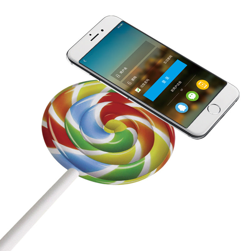 Modèle créatif Lollipop sans fil charge rapide appareil