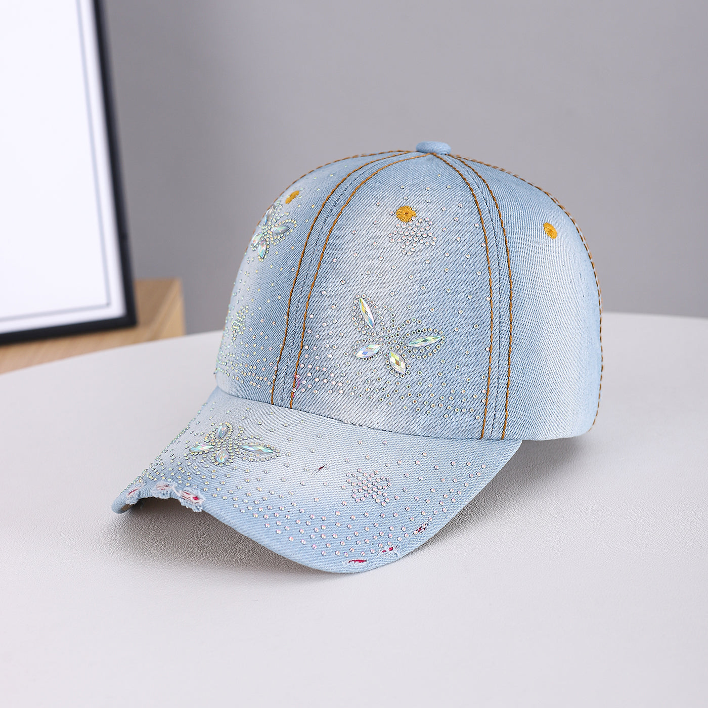 Style pour hommes et femmes Papillon en forme de diamant Vintage à bord biseauté Minimiste L