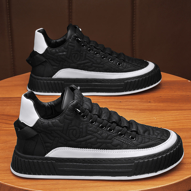 Chaussures de plateau tendance et polyvalent pour hommes