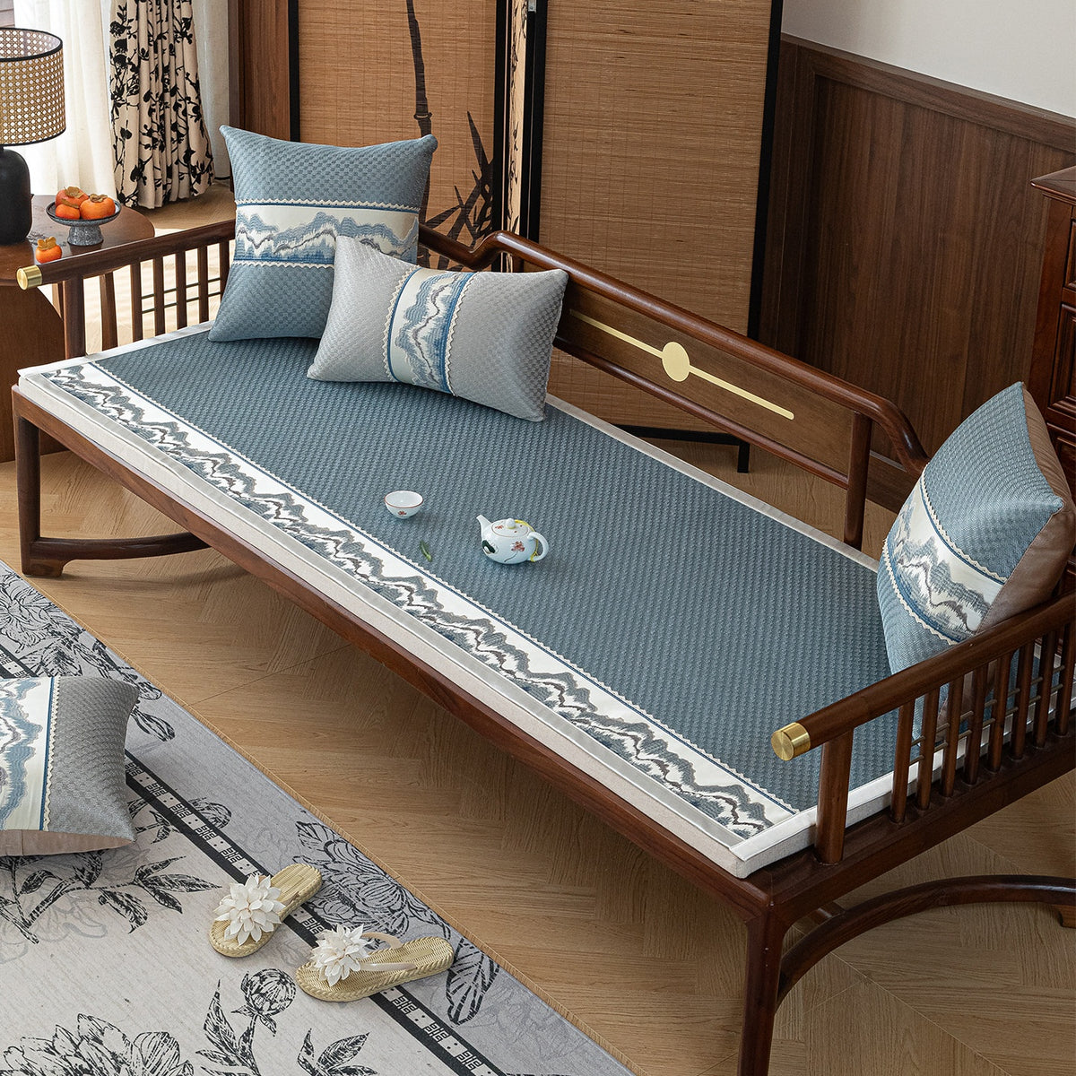 Chinese Style Classic Ice Silk Sofa Cushion