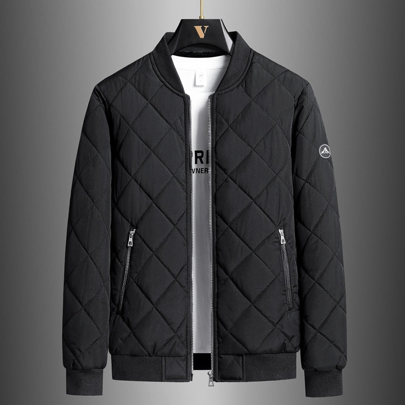 Plus Taille Hiver Down Veste de Coton Casual Homme polaire Épaisseur Stand Collier
