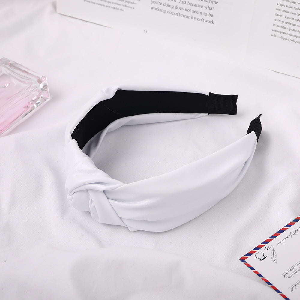 Tissu brillant épingle à cheveux à noeud moyen