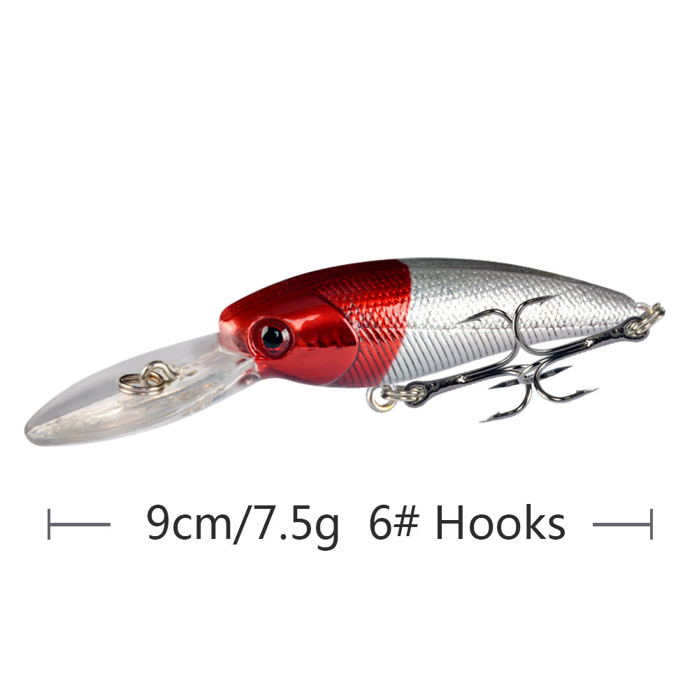 10 Couleur Minorua Bait Plastic Biomimetic Fausse Fausse Bait