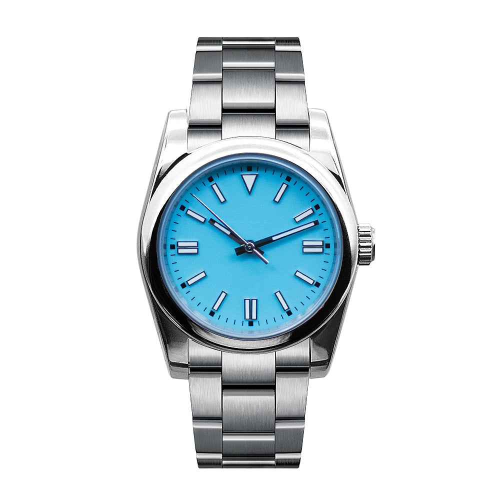 Montre mécanique automatique étanche 5ATM en acier inoxydable pour homme