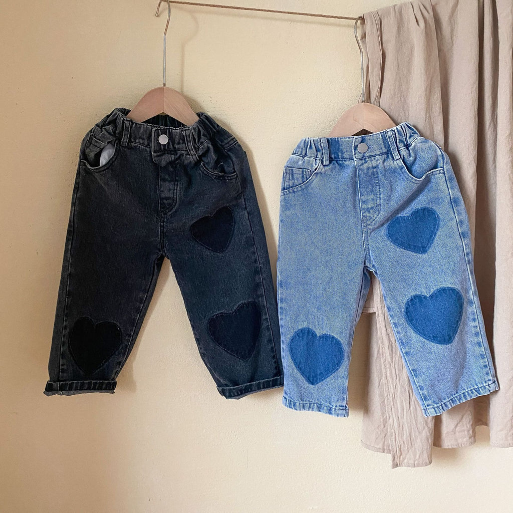 Enfants Jeans doux Pantalon droit Casual
