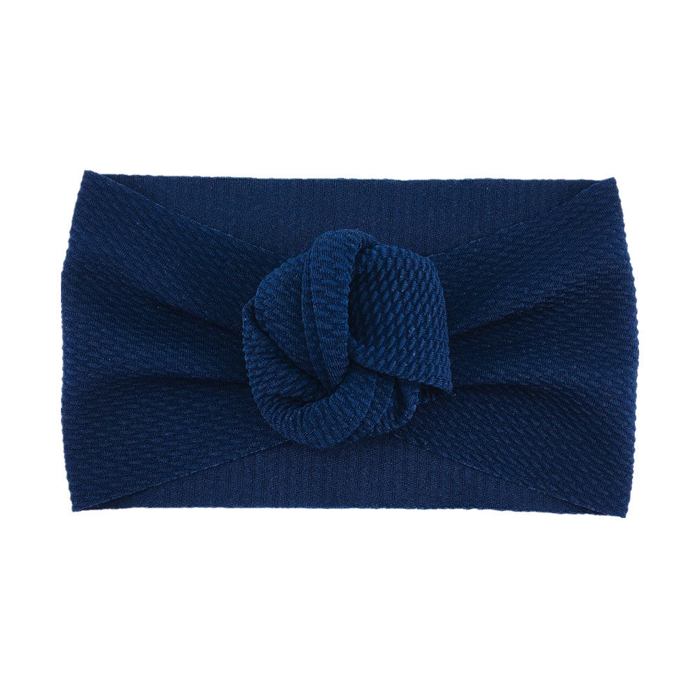 Bébé Twill Bubble Rose fleur bandeau Instagram style enfants accessoires de cheveux