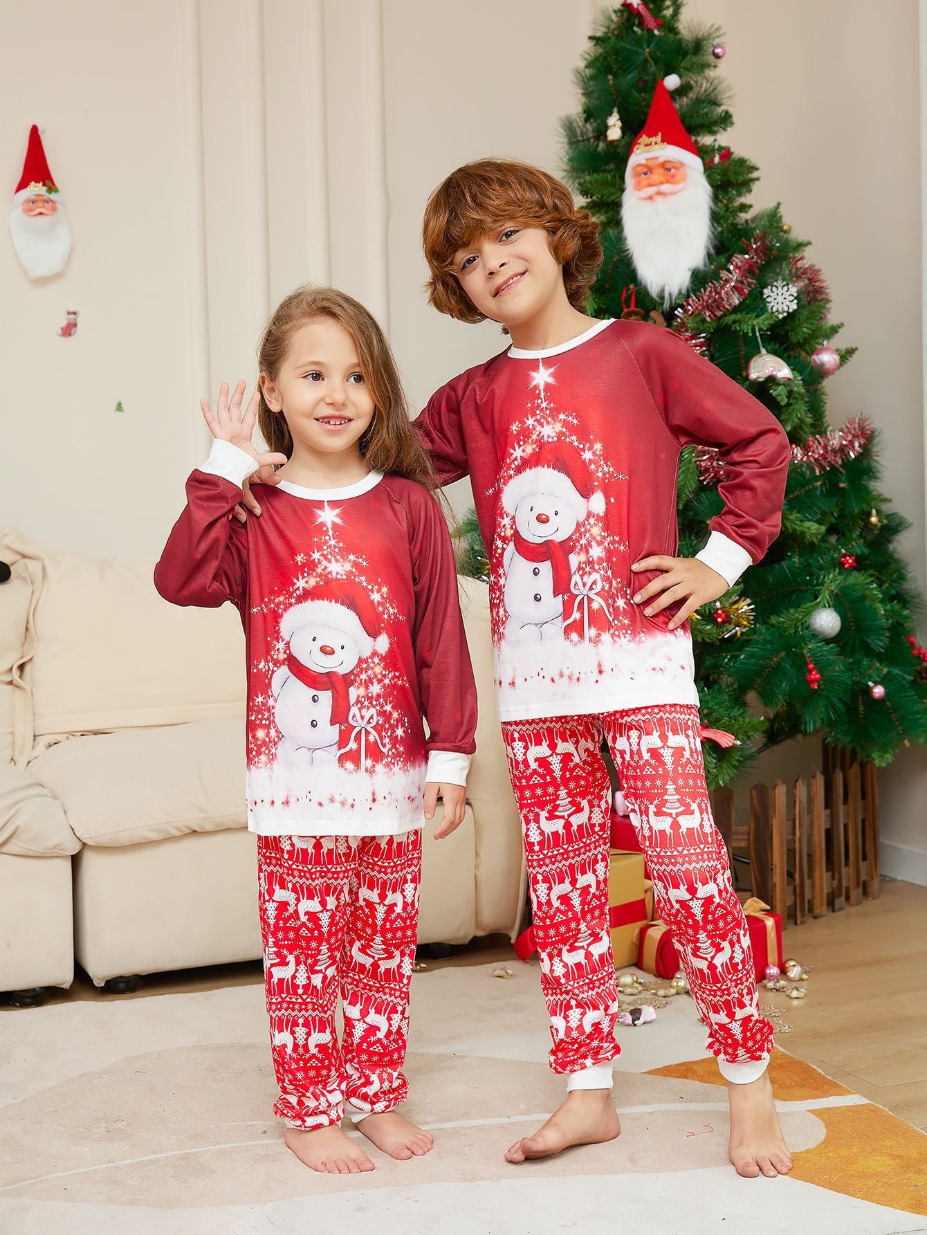 Ensemble de pyjamas de Noël pour parents et enfants