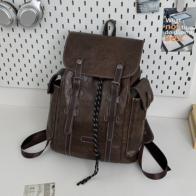 Mode Casual Grande capacité Retro Trendy Outdoor Sac à dos pour hommes