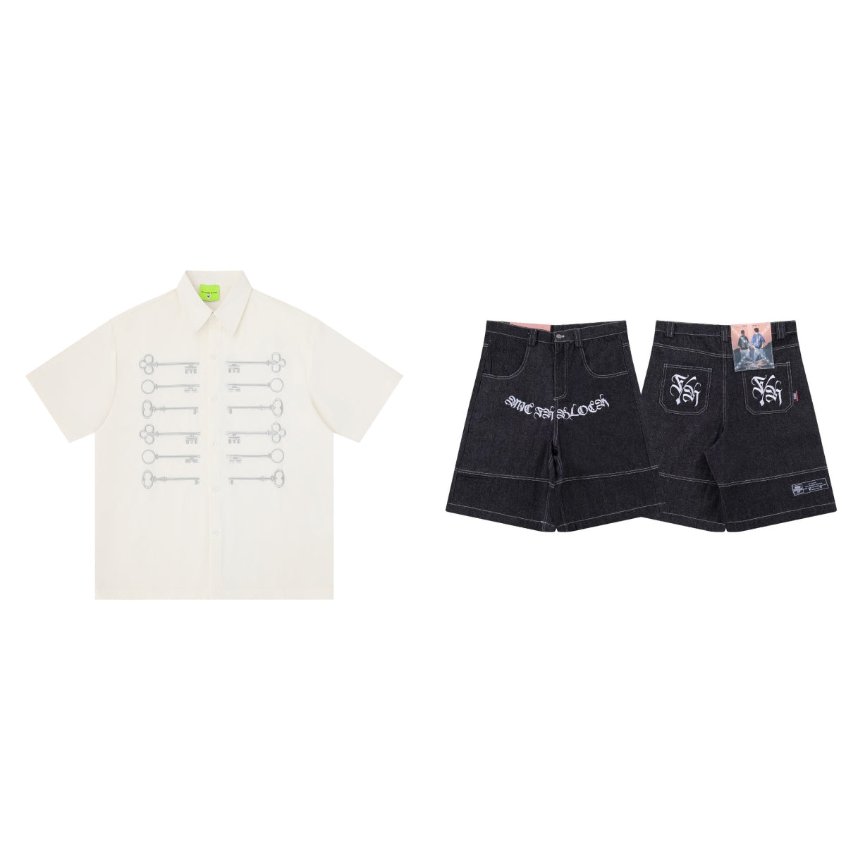 T-shirt à manches courtes rétro style américain pour le printemps et l'été
