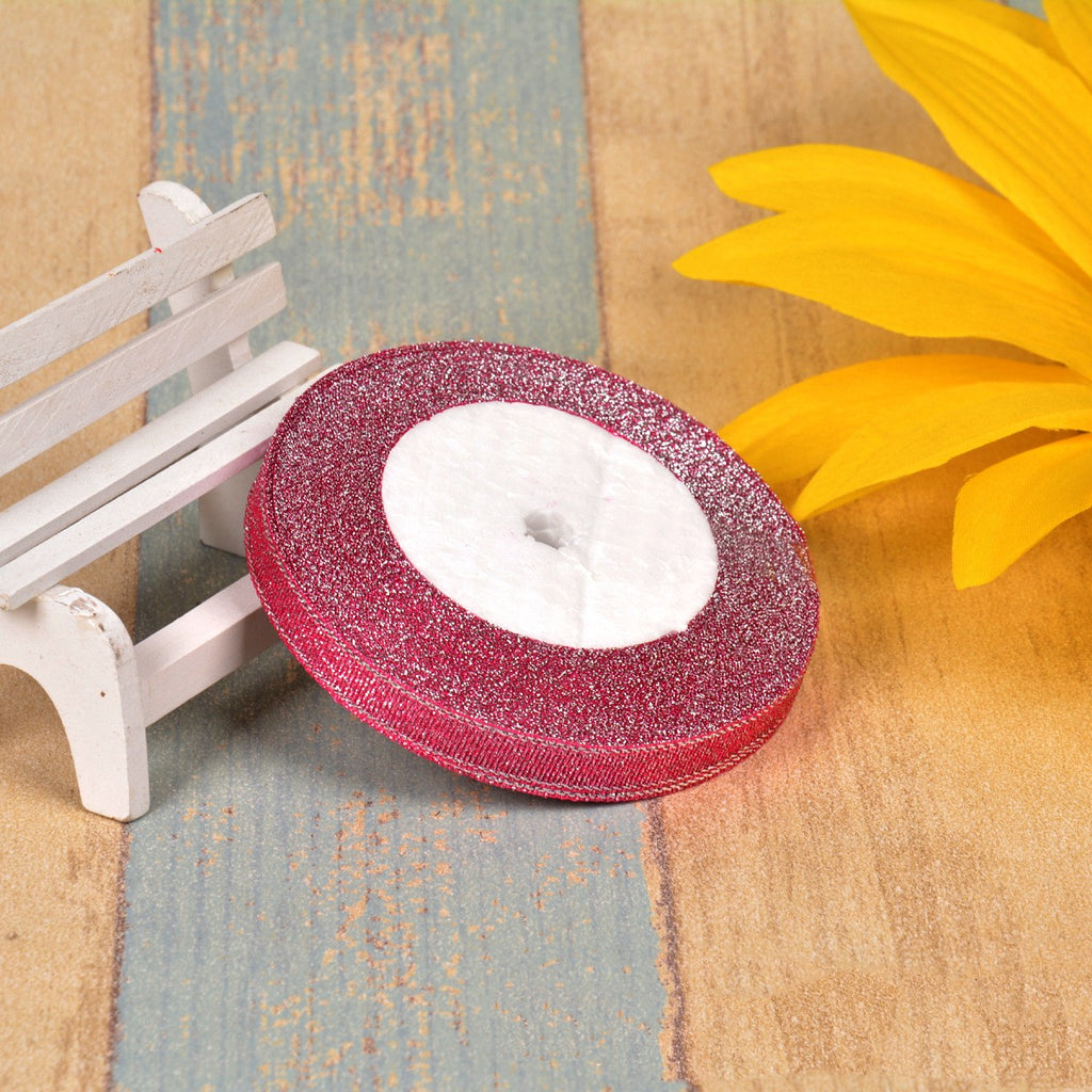 1cm Oignon vert coloré avec 3 points Ribbon Bow Gold Silk Argent Polyester Ribbon