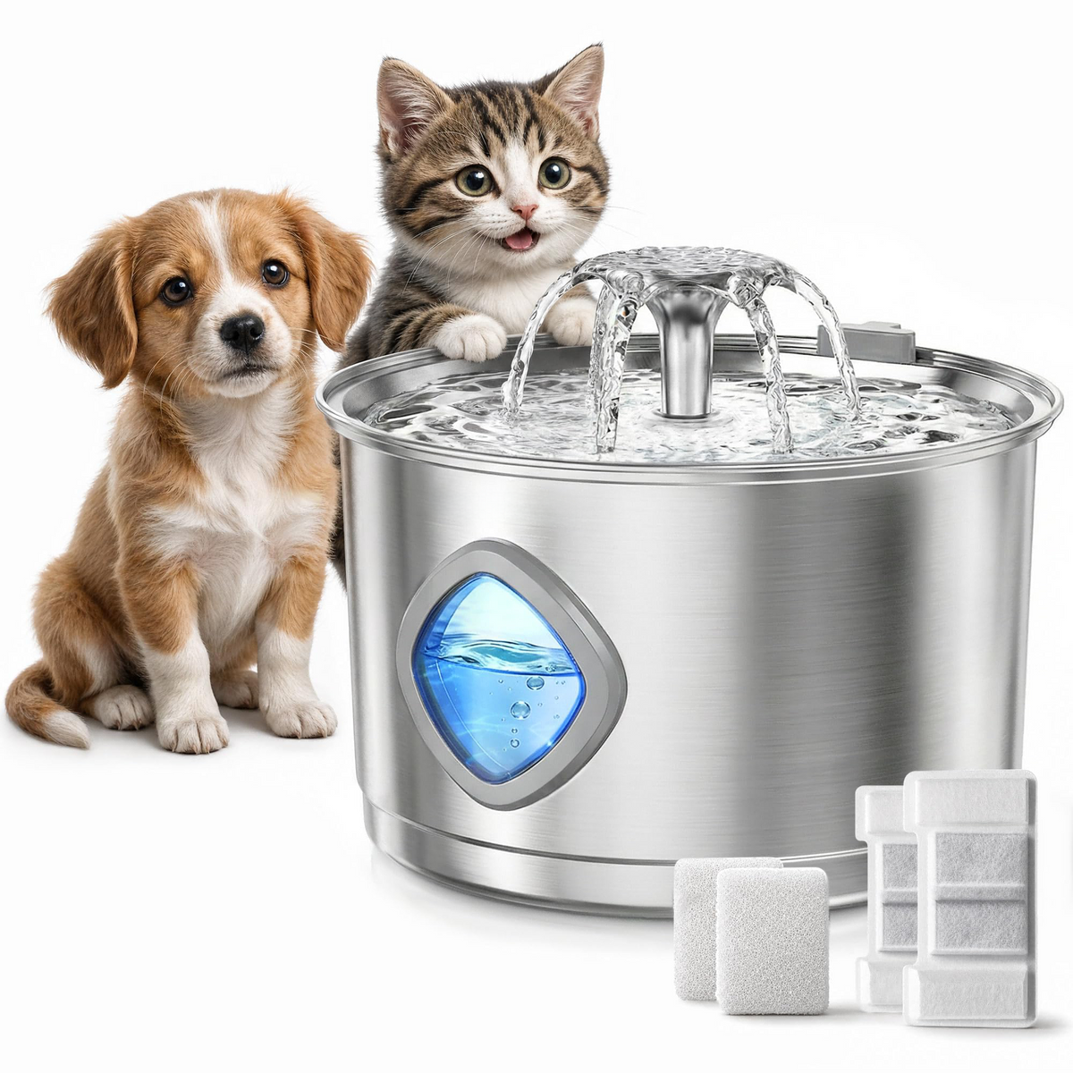 Stainless Steel Cat Water Fountain