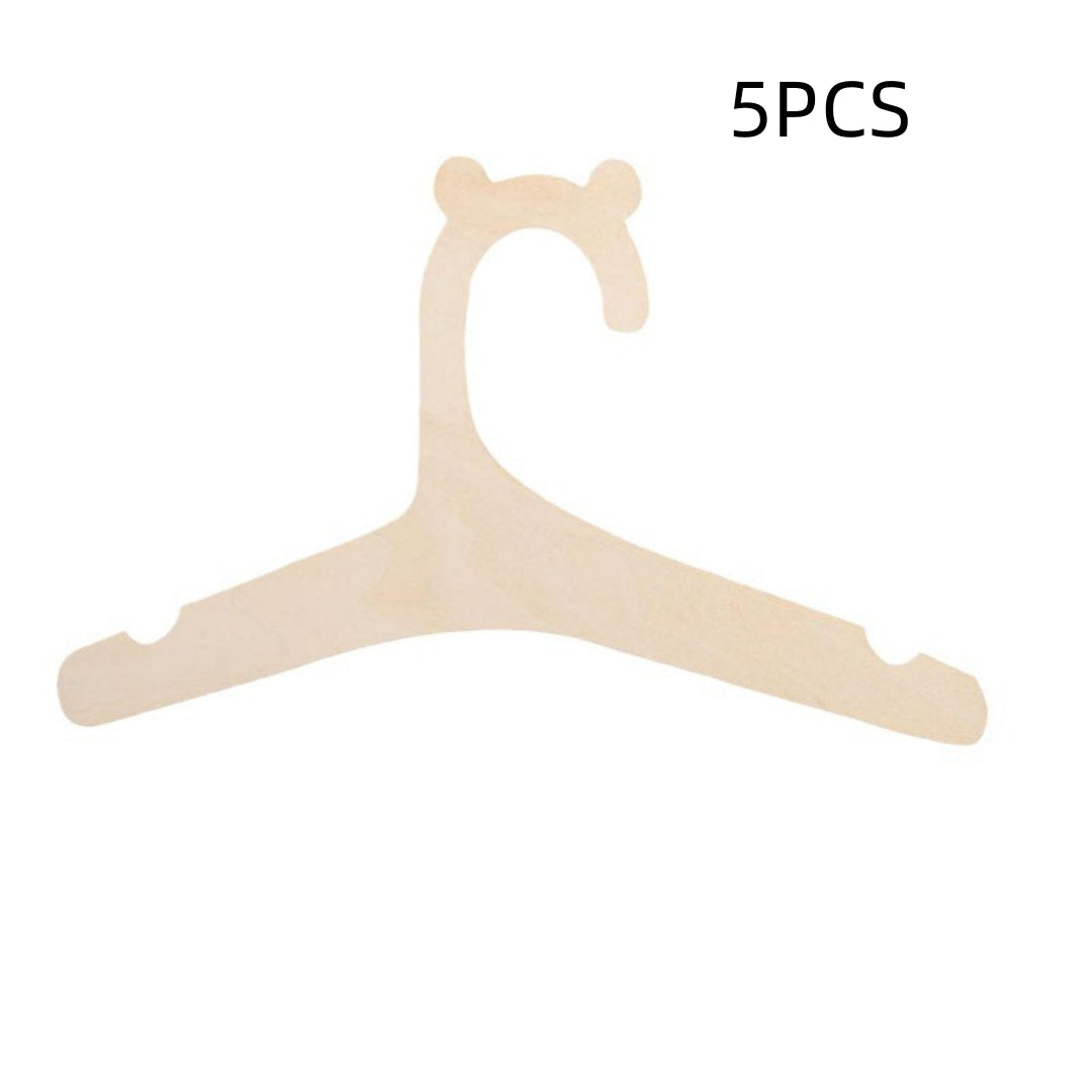 Ours en bois Enfants Enfants Vêtements de cintre Pantalons