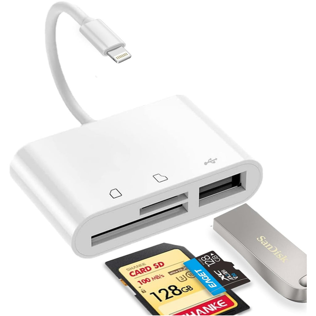 Comprimé DCF Card Camera TF Card Reader U Disk 3-en-1 Extension carte mémoire