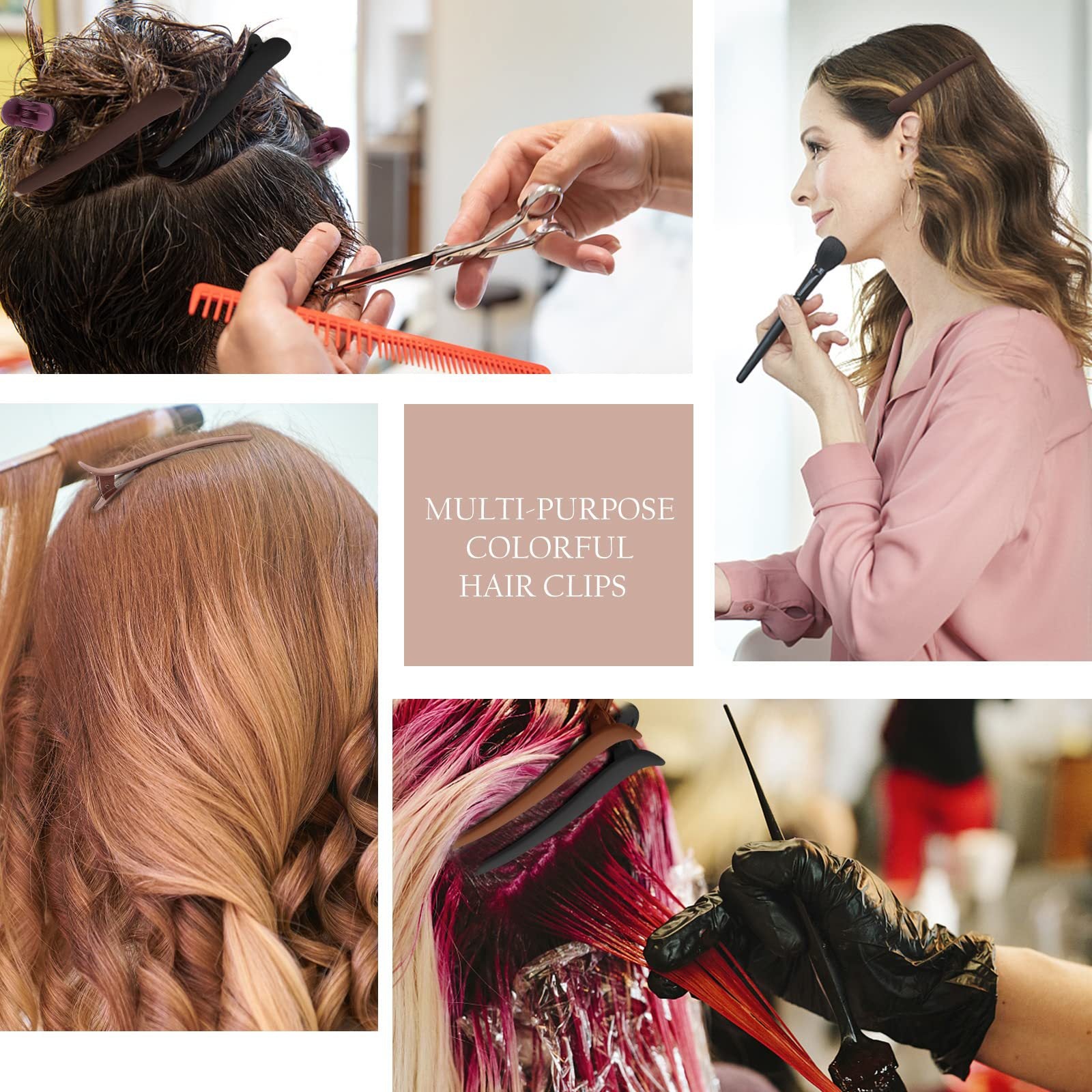 Brun Matte cheveux Styling outil Bang Clip