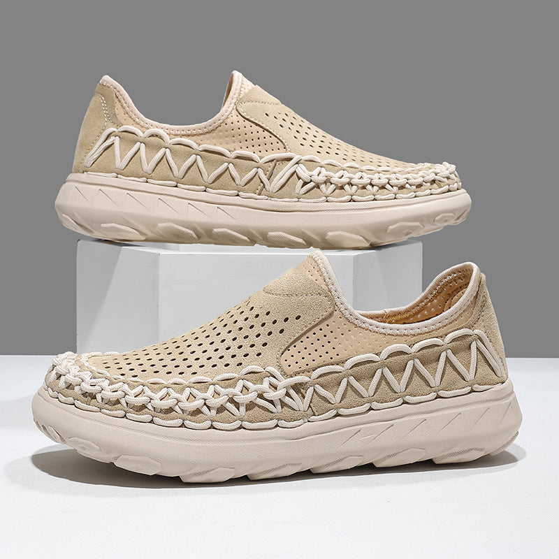 Chaussures en mesh tissées à la main et respirantes