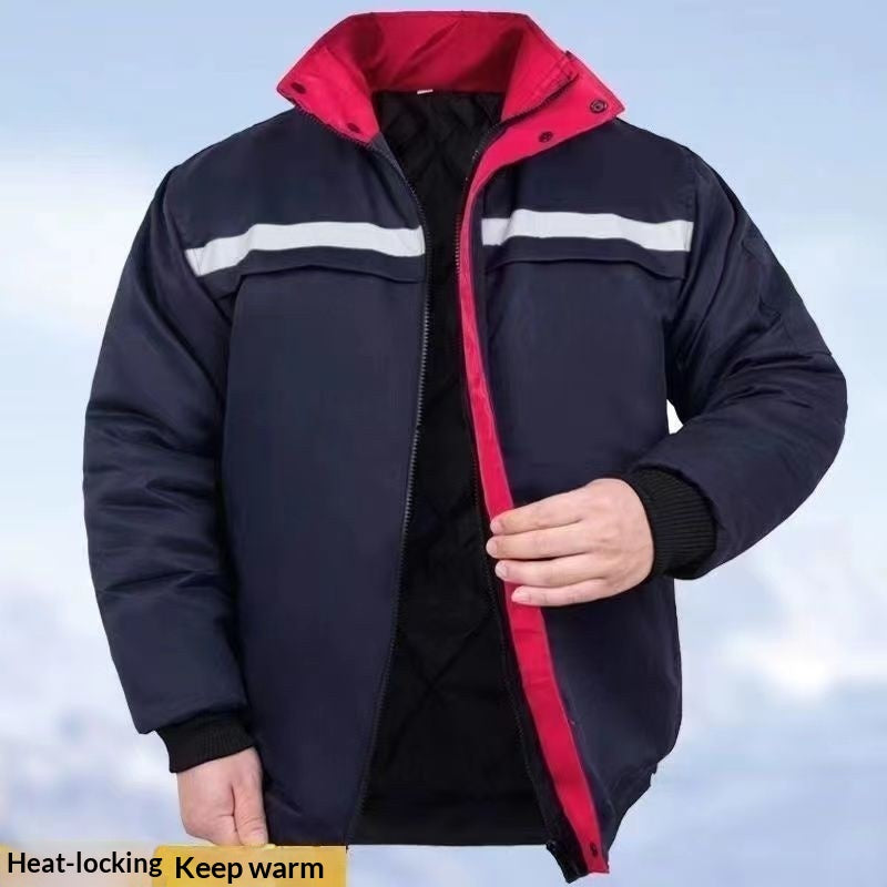 Vêtements de travail d'hiver avec une doublure en coton pour la chaleur