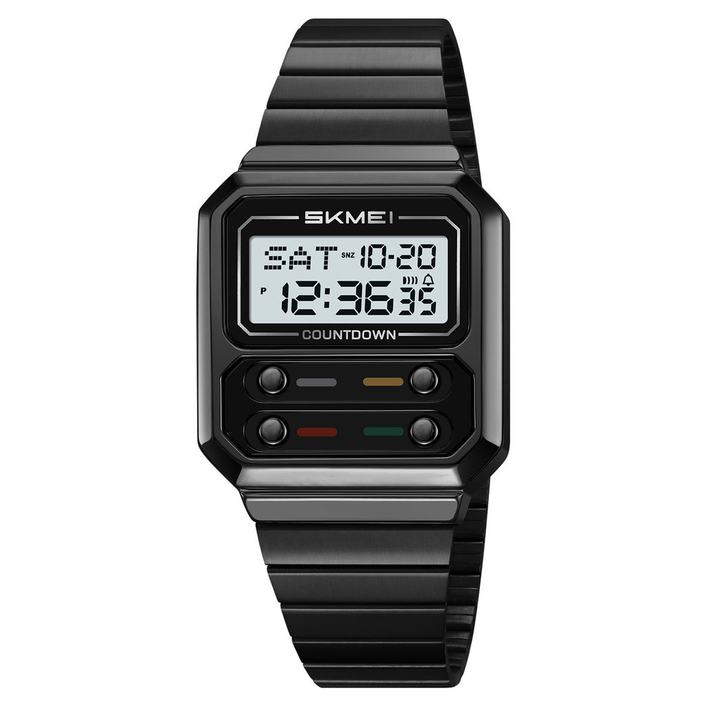 Montre numérique multifonctionnelle rétro homme