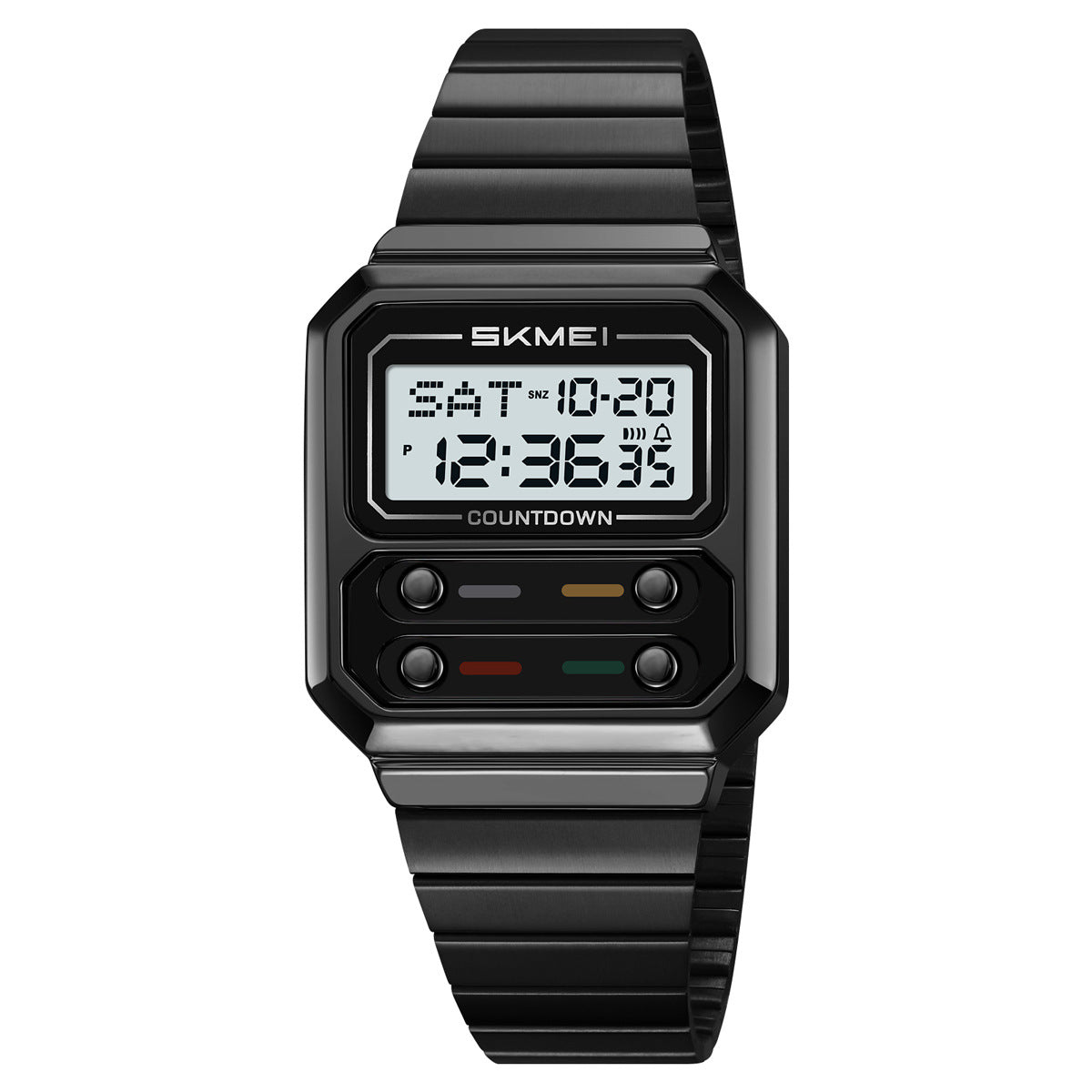 Montre numérique multifonctionnelle rétro homme