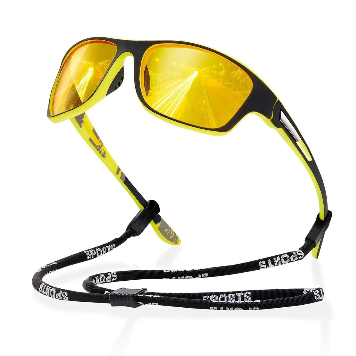 Lunettes de soleil de mode sport nuit vision pour les hommes