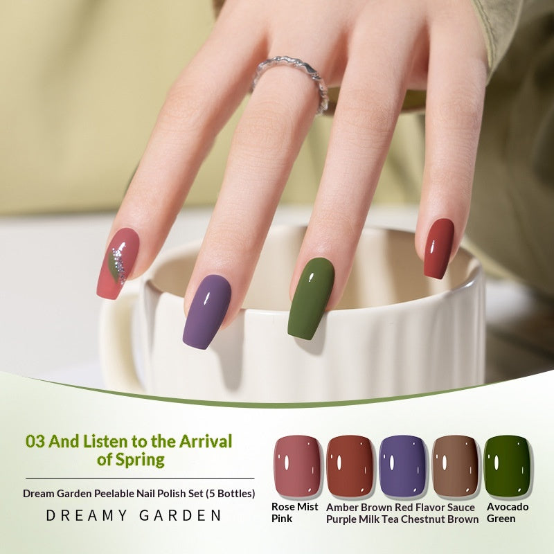 Dream Garden Nail à base d'eau Set polonais Pas de cuisson nécessaire