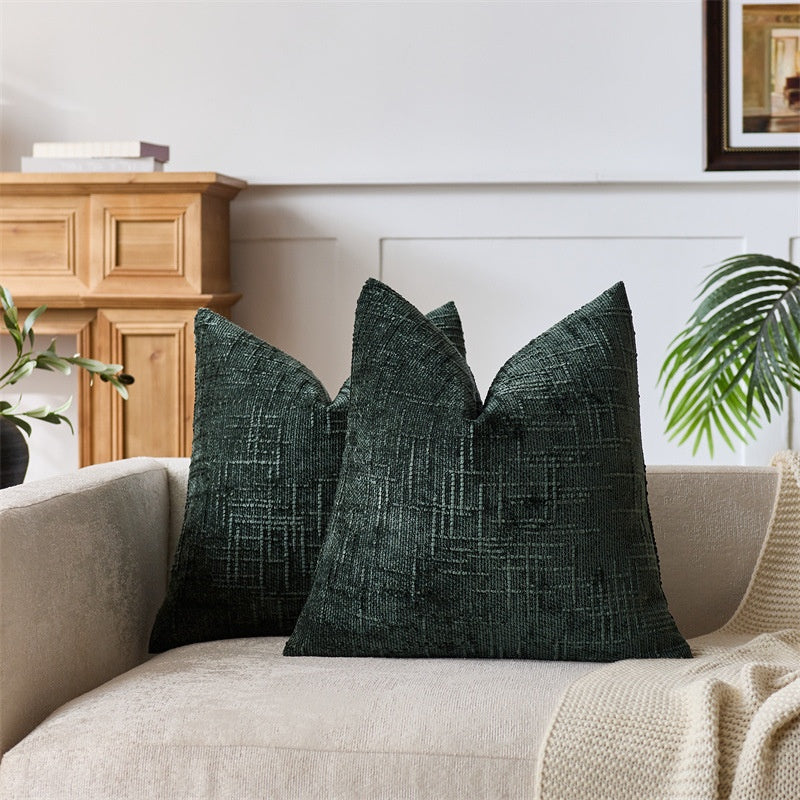 Oreiller à jet maison Chenille section bambou