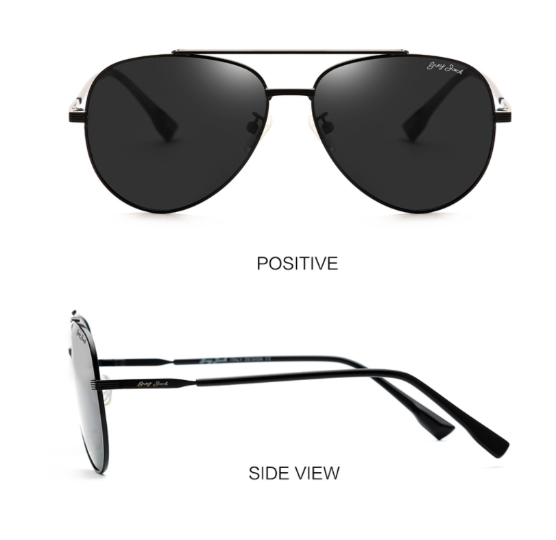 Lunettes de soleil polarisé en métal pour homme
