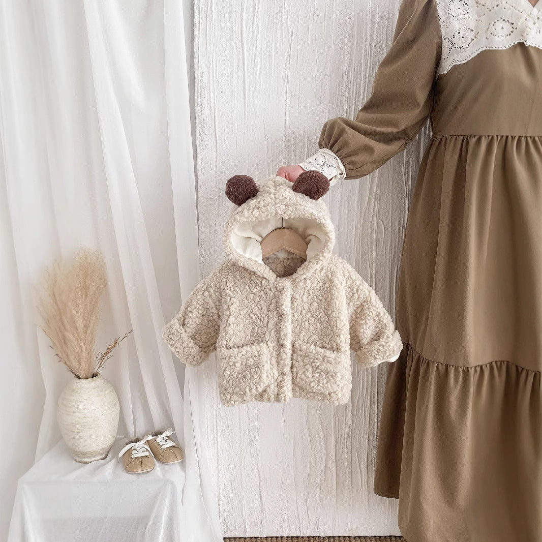 Oreilles chaudes épaisses en peluche