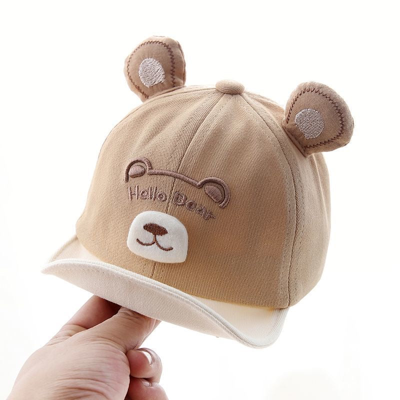Bébé de 0 à 3 ans HelloBear en forme d'ours en trois dimensions Soft-brimmed Pure Cotton Sunshad