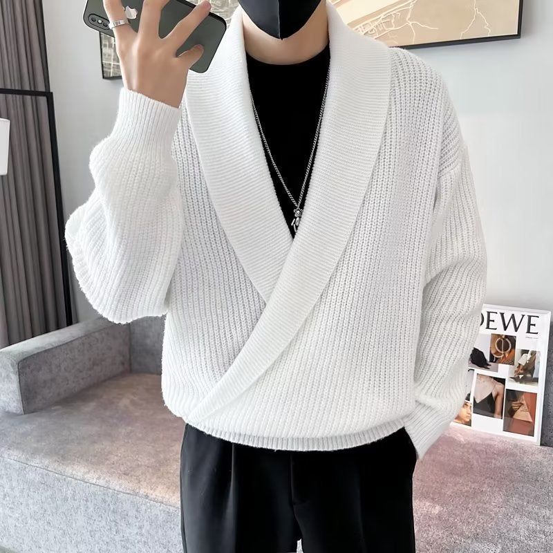 Pantalon à mailles en V, couleur solide