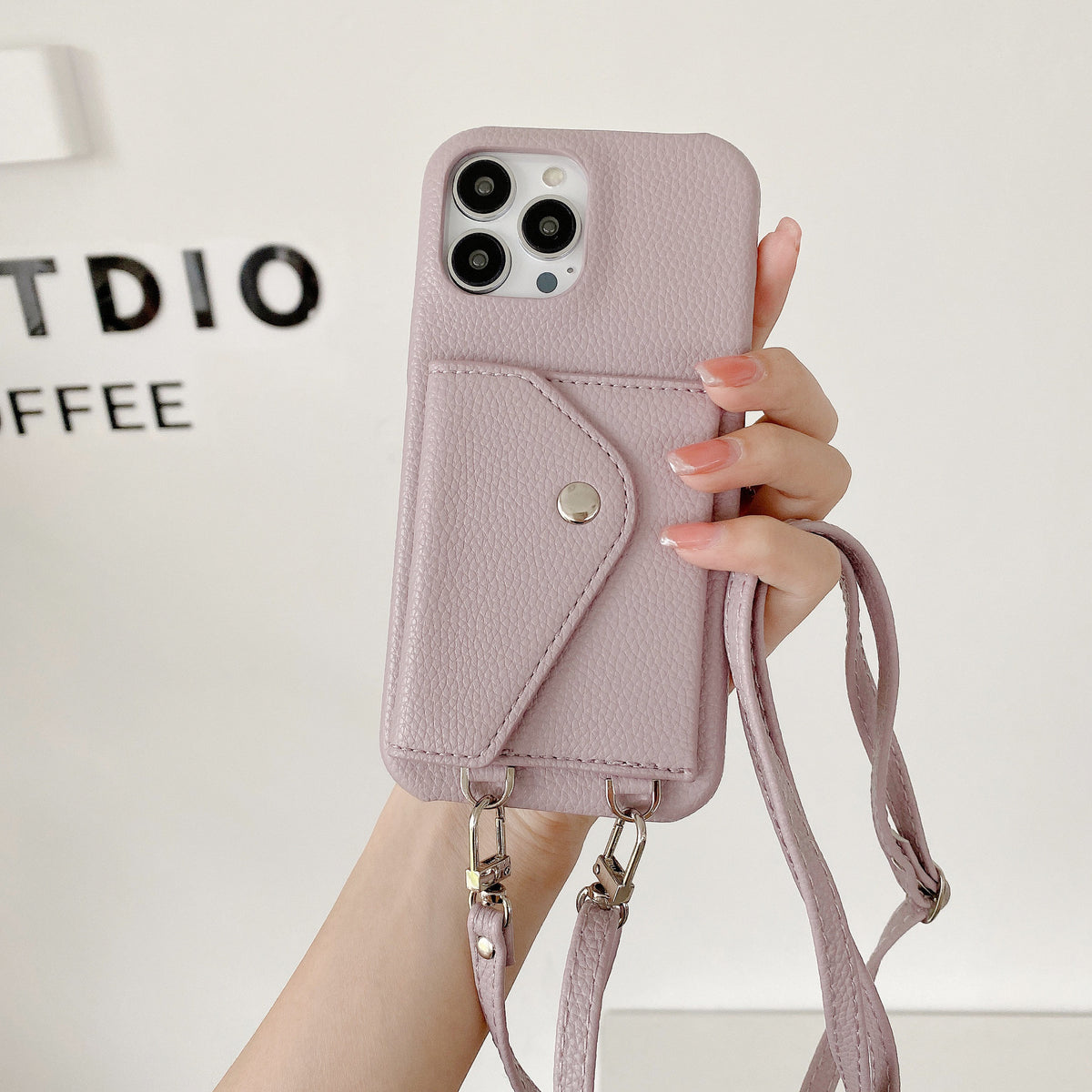 Porte-cartes japonaise et coréenne Étui de téléphone transverse