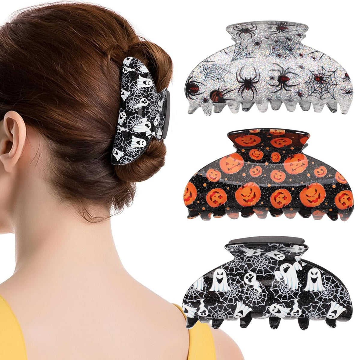 Halloween Empreinte de citrouille Cheveux Accessoire