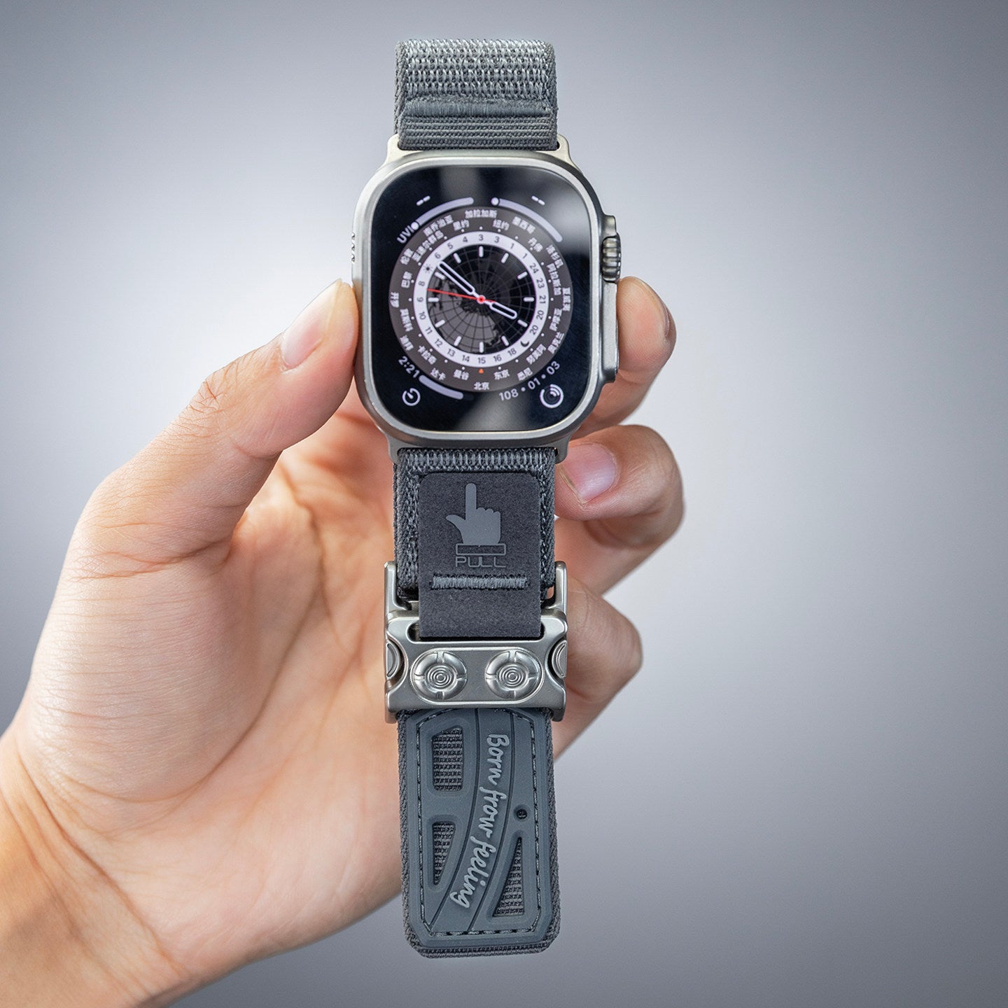 Bracelet magnétique de montre en nylon à libération rapide