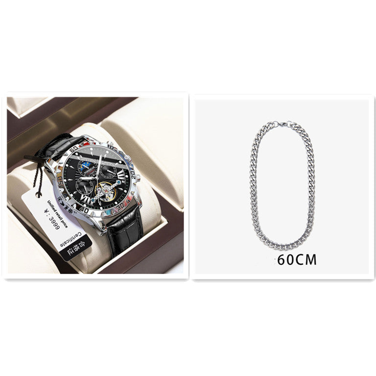 Machinerie automatique de luxe de montre pour hommes