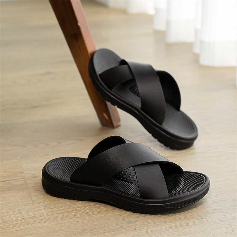 Lazy Slippers Beach Sandales Minimalist ouvert orteil hommes diapositives