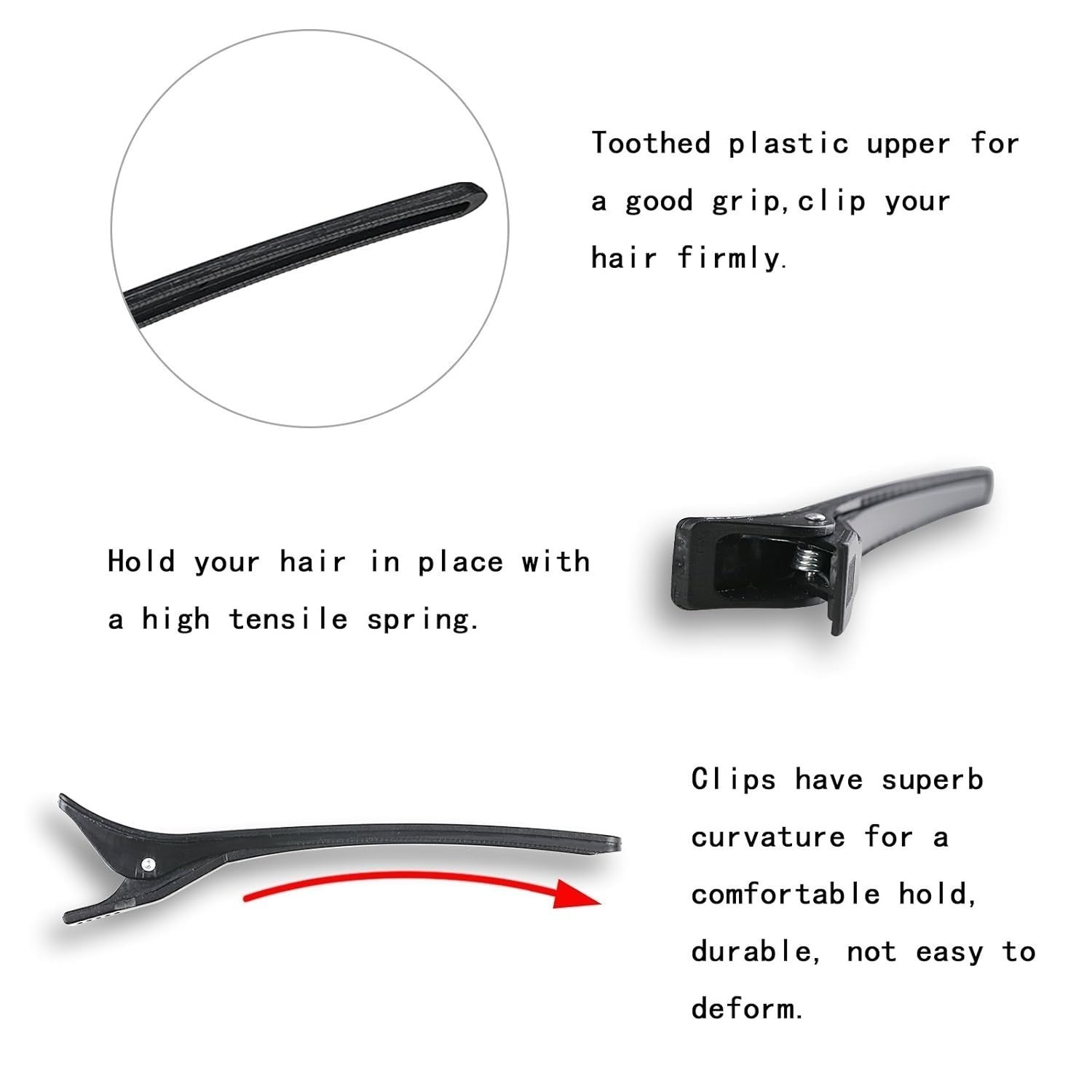Cadeaux de fête: Clip cheveux noirs