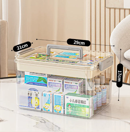 Boîte de rangement ménager Multi-niveau de médecine plastique à grande capacité Organisateur