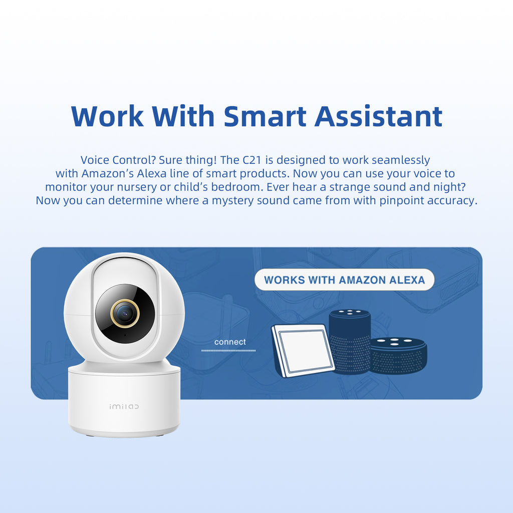 IMILAB C21 2.5K Vedio Wifi IP Smart Indoor Home Security Baby Monitor Surveillance Camera