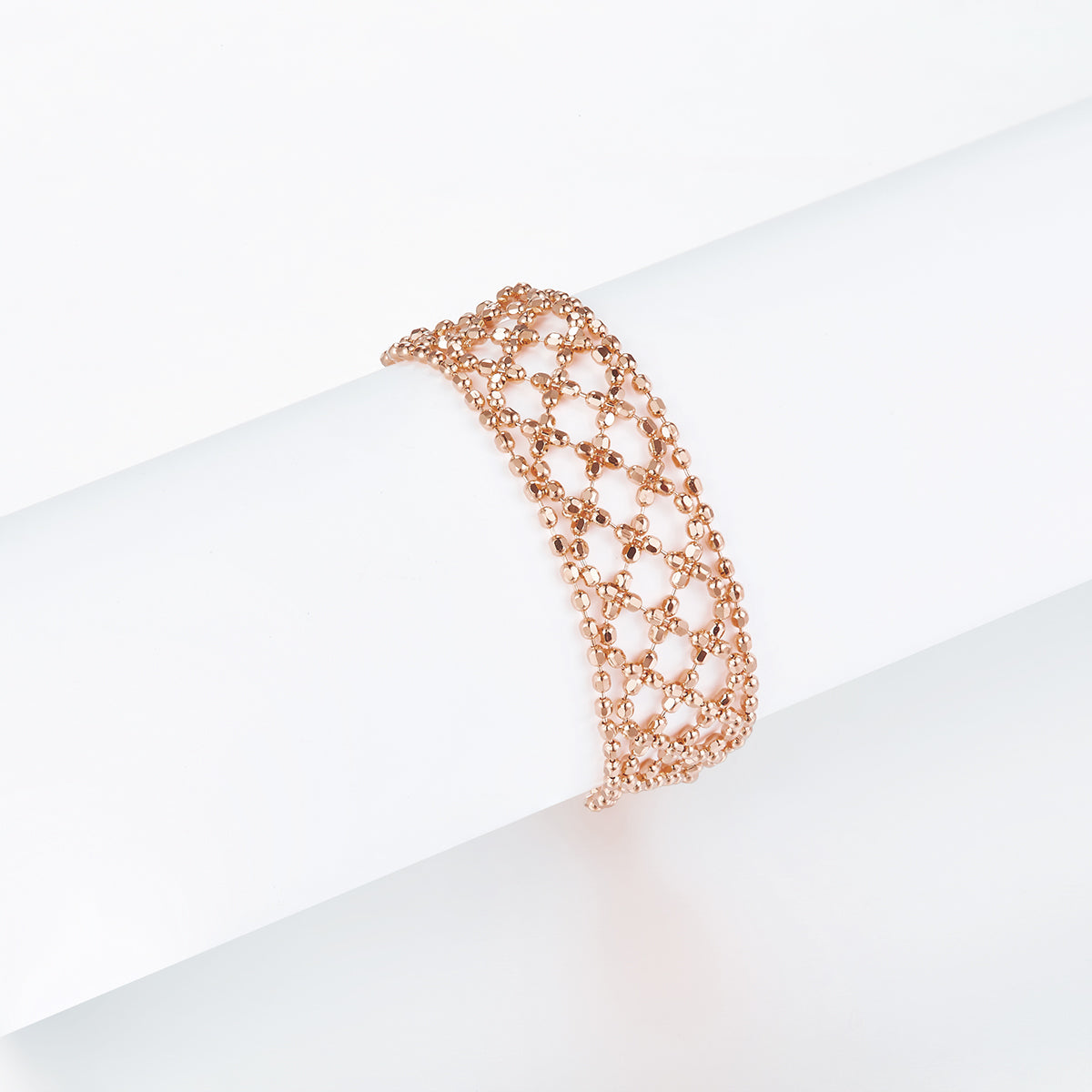S925 Anneau de fleur en argent sterling 0.8g Ultra-Light 14-21mm réglable 8,3mm Large 3 C