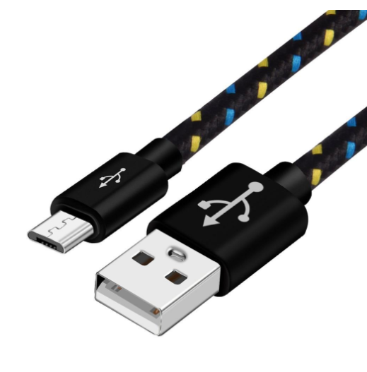 Câble de données USB-C en nylon tressé pour charge rapide et transmission de données